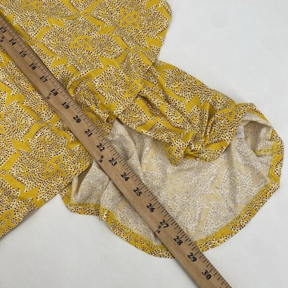 MAEVE Anthropologie Size XS Fete Yellow Handkerchief Midi Dress - Picture 12 of 16
